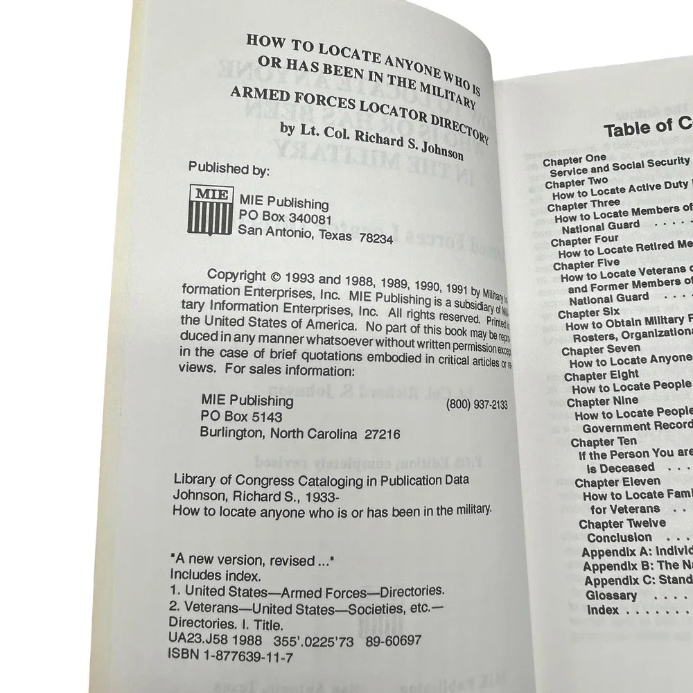 How To Locate Anyone In The Military Armed Forces Locator Directory 5th Ed 1993
